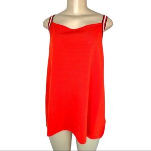NWT TOMO Designer PLUS 3X Strappy Poppy Red Summer Tank Top Shirt